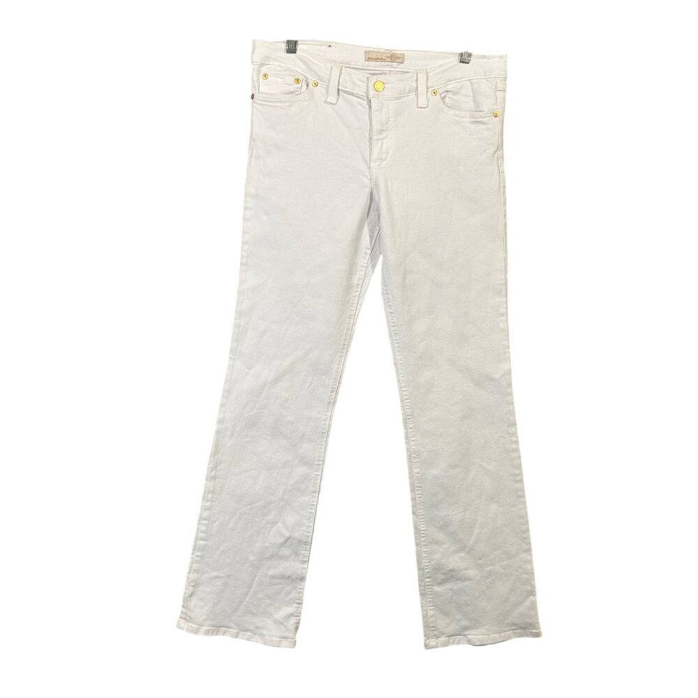 Flying Monkey Women's Size 13 White & Yellow Jeans NWT